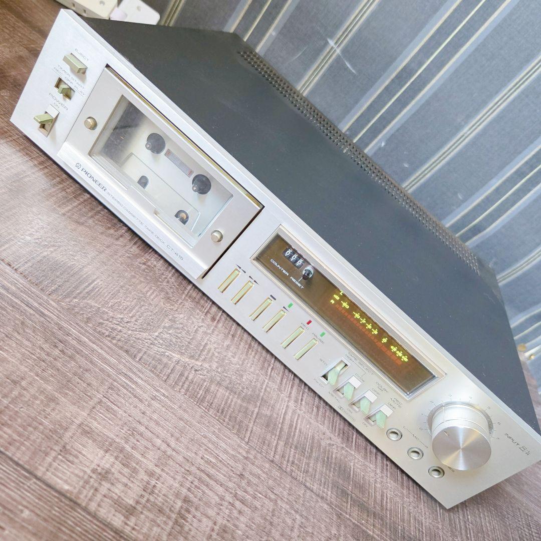 PIONEER パイオニア CT-415 カセットデッキ　昭和レトロ 動作品