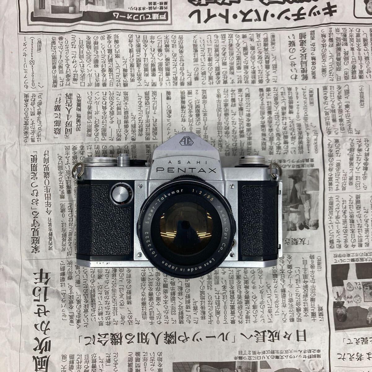 【A3】ASAHI PENTAX AP 一眼レフ フィルムカメラ Super-Takumar 55mm F2 ジャンク品