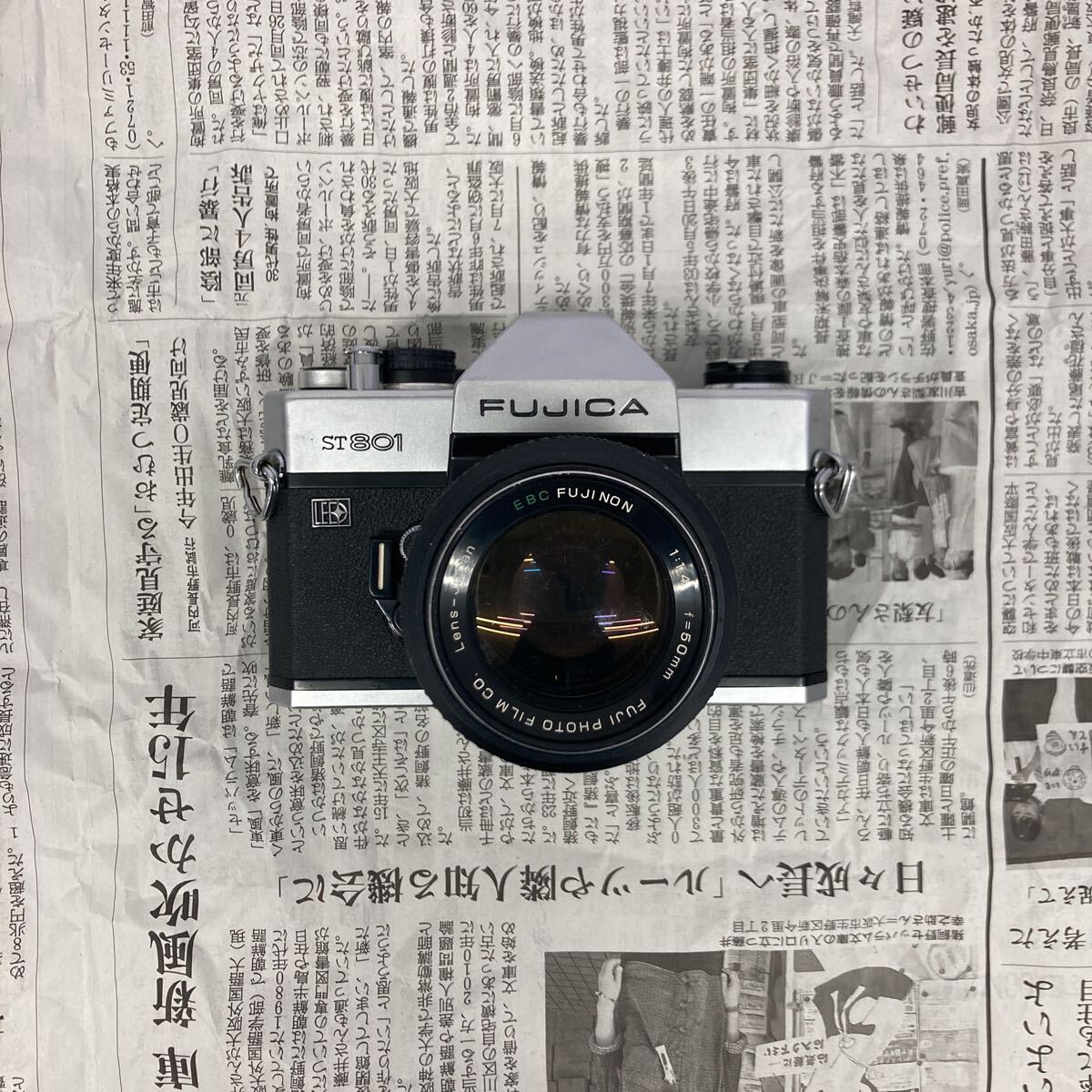 【A4】FUJICA ST801 一眼レフ フィルムカメラ EBC FUJINON 50mm F1.4 ジャンク品