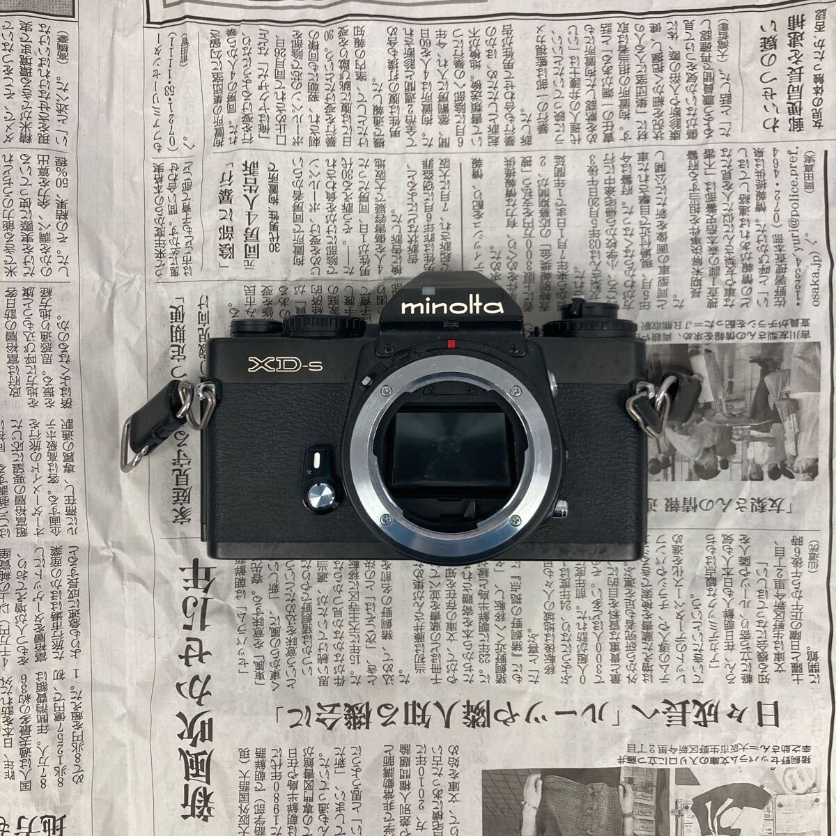 【A12】MINOLTA XD-S 一眼レフ フィルムカメラ ブラック ボディ ジャンク品