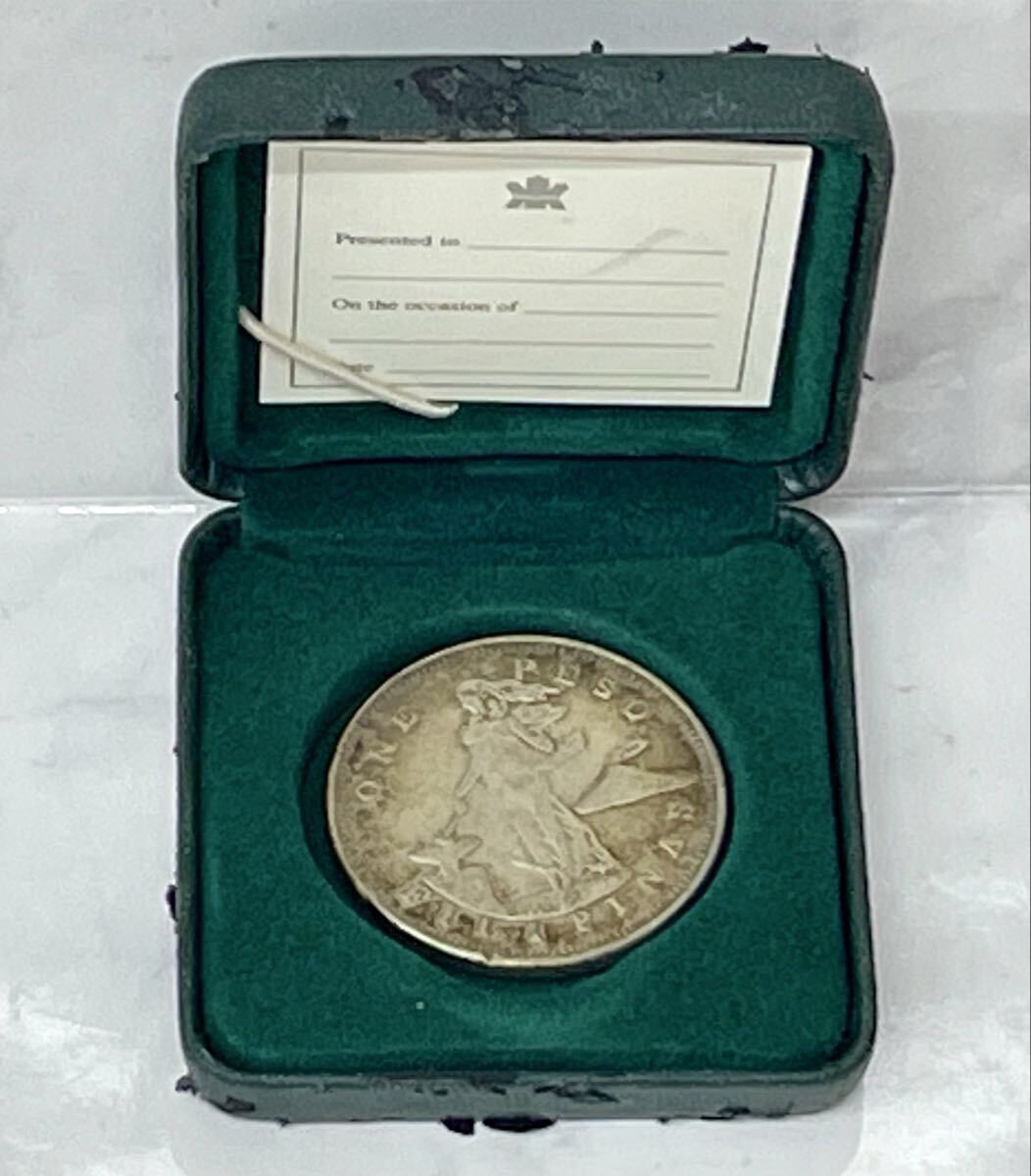 S 送料無料 特年 希少 1903年 アメリカ領 フィリピン 1ペソ 大型銀貨 約25g コイン 硬貨 外貨 外国古銭 アンティークコイン コレクション