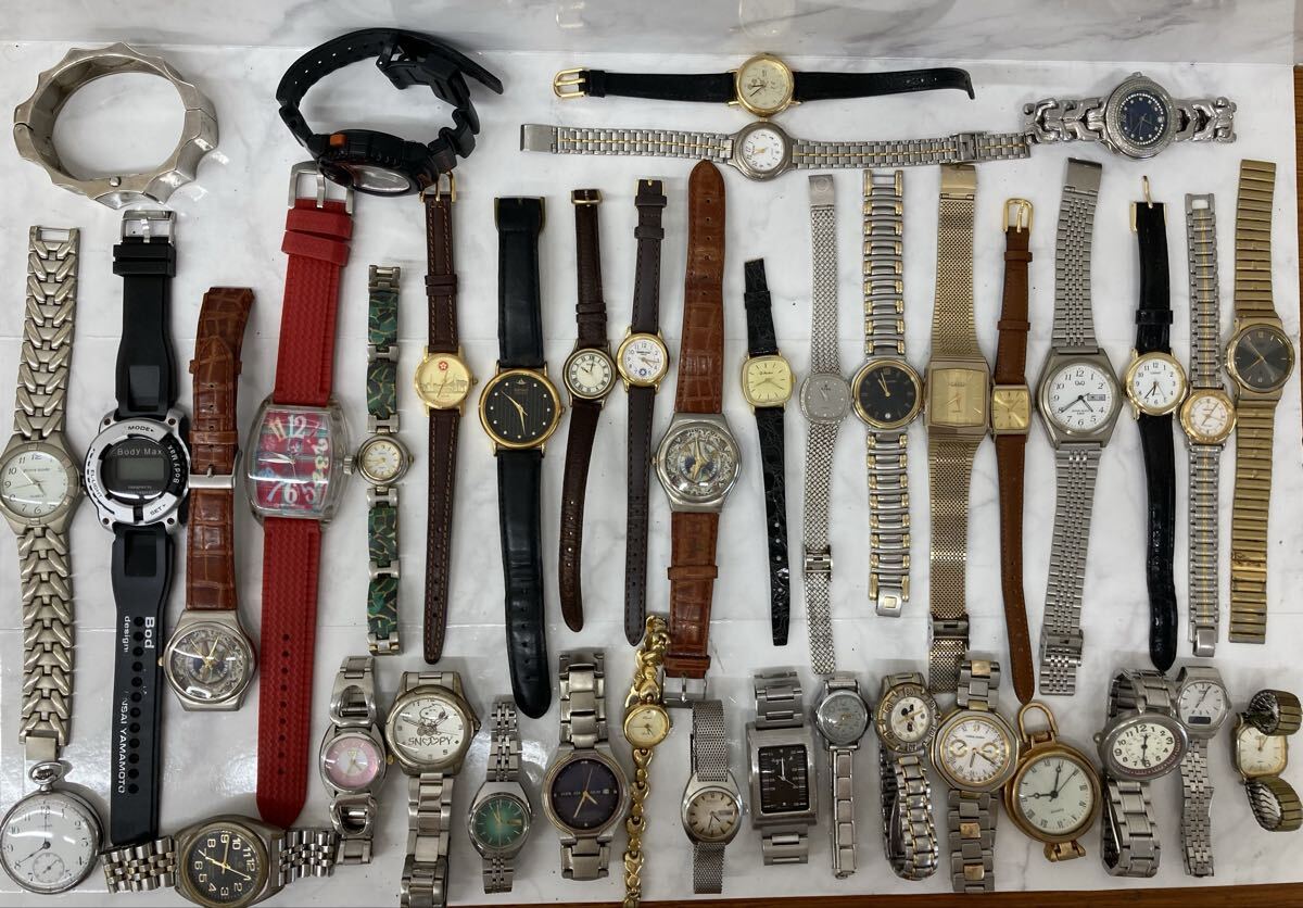 B 腕時計 大量おまとめ売り SEIKO セイコー CITIZEN エルジン メンズ レディース クォーツ他 動作未確認 ジャンク品 中古 