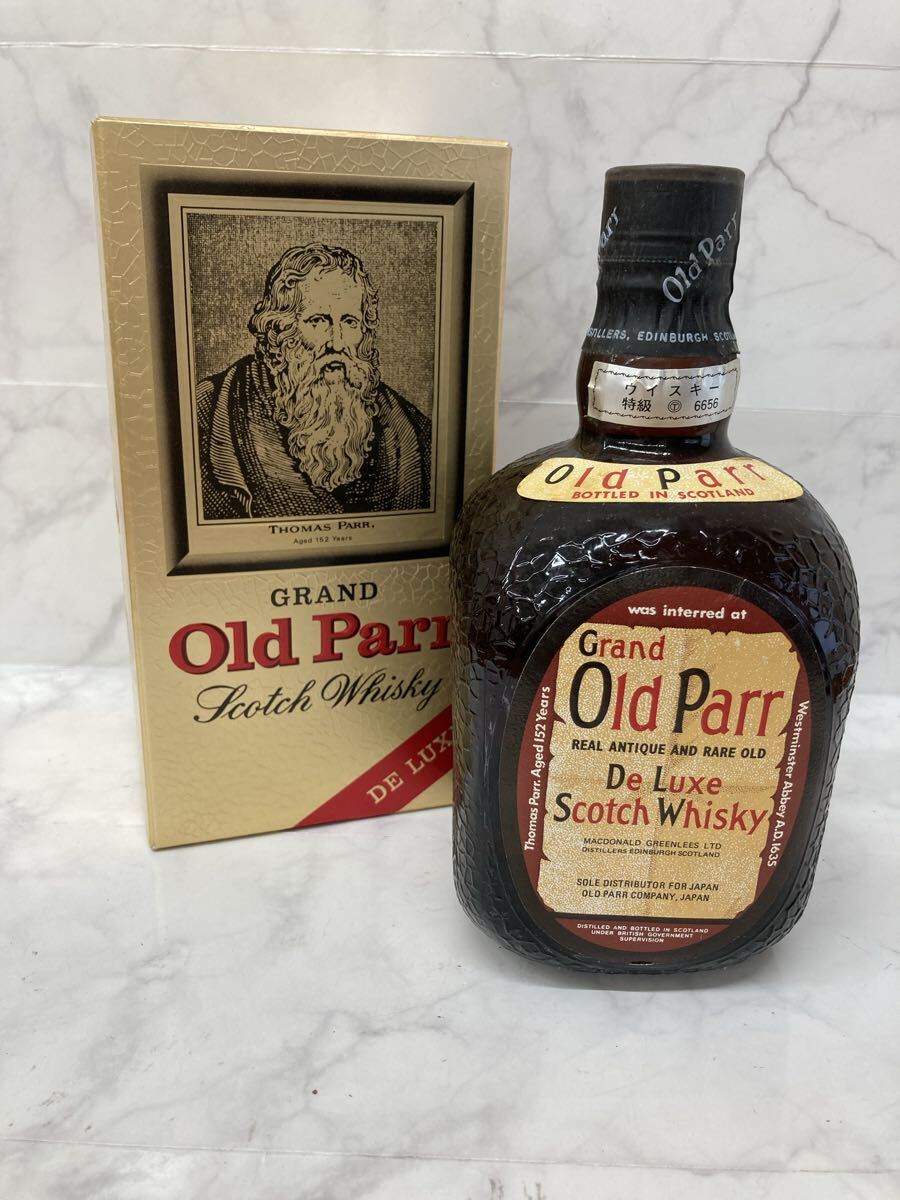 S 未開栓 グランド オールドパー Grand Old Parr 特級スコッチウイスキー 760mL アルコール分43度 古酒 箱付 ※20歳以上購入可