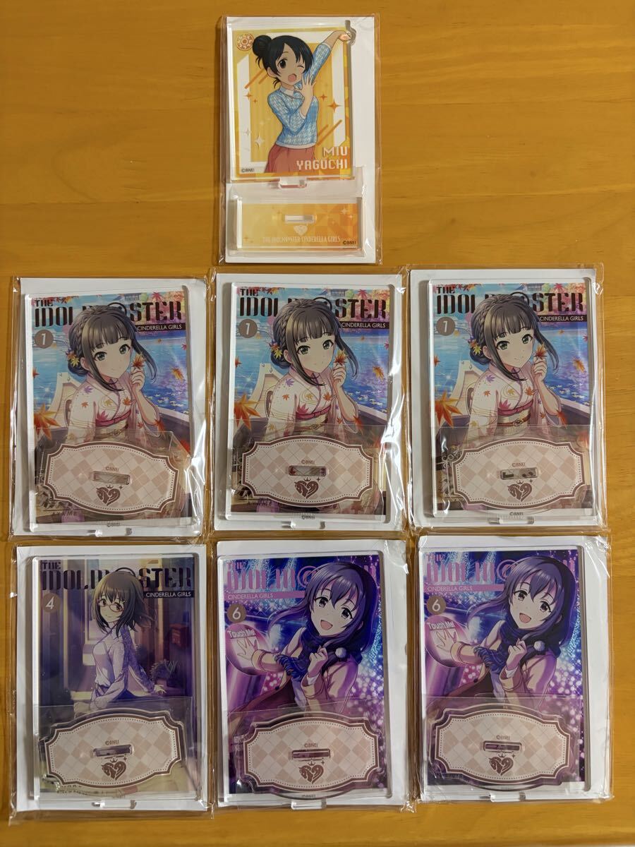 アクリルスタンド 「コトブキヤくじ アイドルマスター シンデレラガールズ stage03」 C賞 ほか 浜口あやめ 上条春菜 藤原肇 矢口美羽