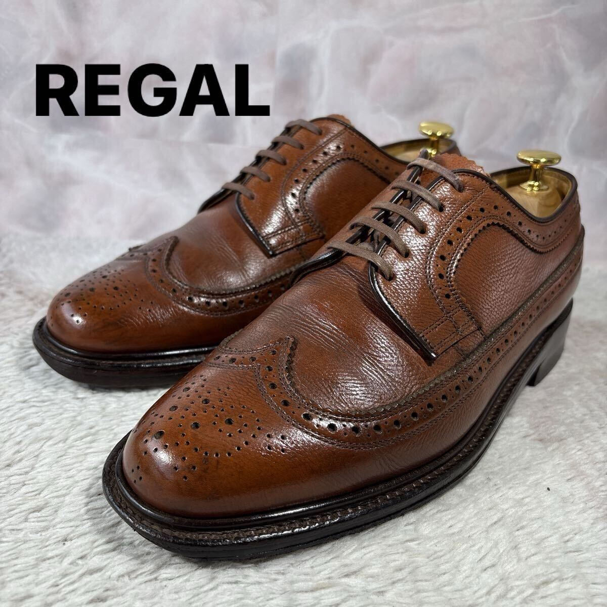 REGAL リーガル インペリアルグレード ウイングチップ2235 シボ革 24.5EE
