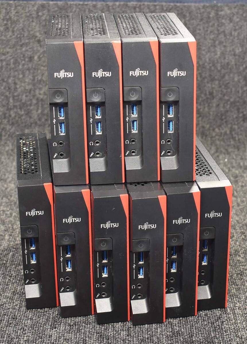 10台セット 小型省スペース 富士通 FUTRO S740 Celeron J4105 RAM:4GB SSD:32GB (ChromeOS Flex 動作OK) 動作確認済 中古品 (管:S80