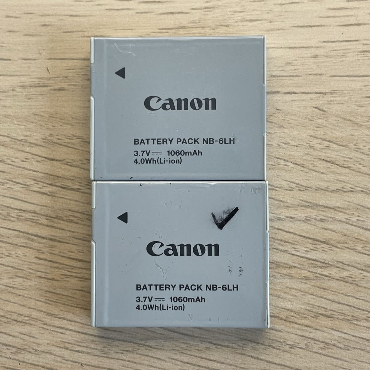 E 残量十分！2個セット【動作確認済】送料無料　匿名配送 返金保証 Canon キヤノン 純正 NB-6L(6LH) 満充電後計測 バッテリー 電池　
