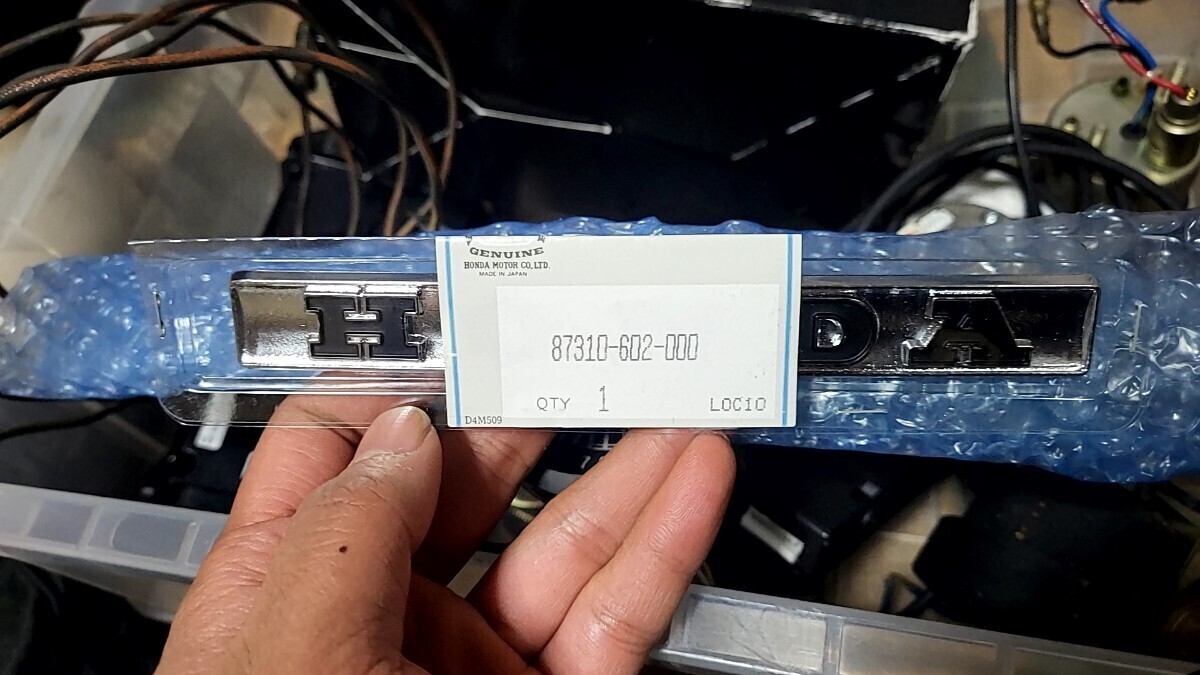 ホンダ 純正新品エンブレム　87310-602-000 N360 ステップバン ライフピックアップ リアゲート 外装品 NⅢ360 Nスリー 当時物