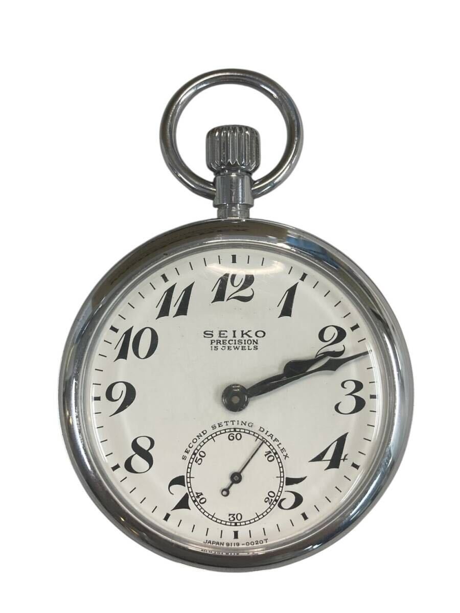 HFY176 ★良品★ SEIKO セイコー プレシジョン 手巻き 懐中時計 15石