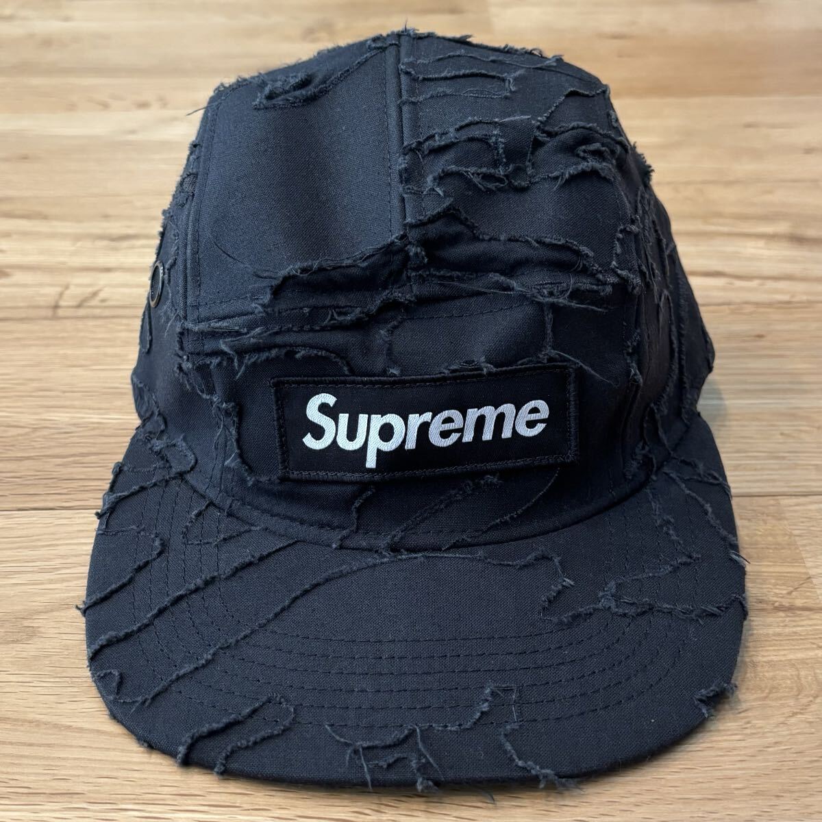 Supreme Layered Camo Camp Cap ブラック 黒 シュプリーム レイヤード カモ キャンプ キャップ ボックスロゴ