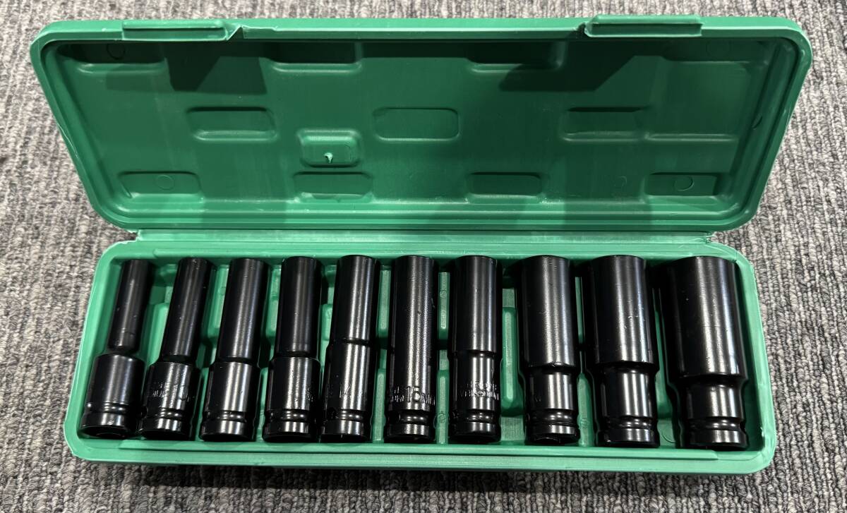 格安!! 99円スタート!! 中古 インパクトレンチ用 ソケット 10本セット 8mm 10ｍｍ 12ｍｍ 13ｍｍ 14ｍｍ 15ｍｍ 17mm 19mm 22mm 24mm