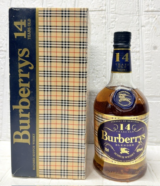 格安!! 99円スタート!! 未開栓 Burberrys バーバリー 14年 BLENDED SCOTCH WHISKY ブレンデッド スコッチ ウイスキー 700ml 40%