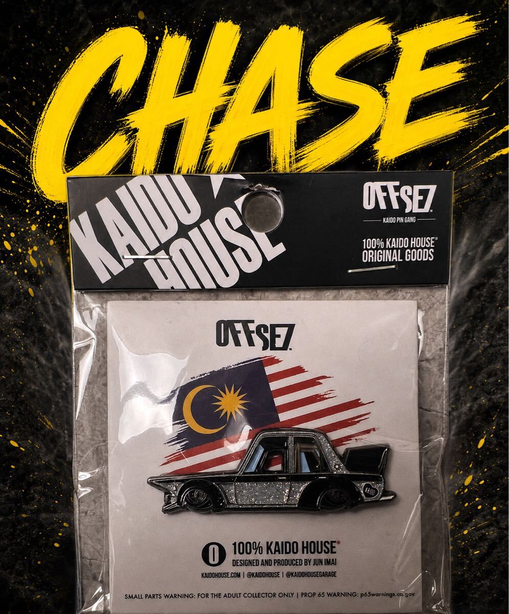 KAIDO HOUSE OFFSE7 pin CHASE mini gt minigt ミニGT TSM Nissan skyline MDX 2026 limited 街道ハウス チェイス 限定 ピンバッジ