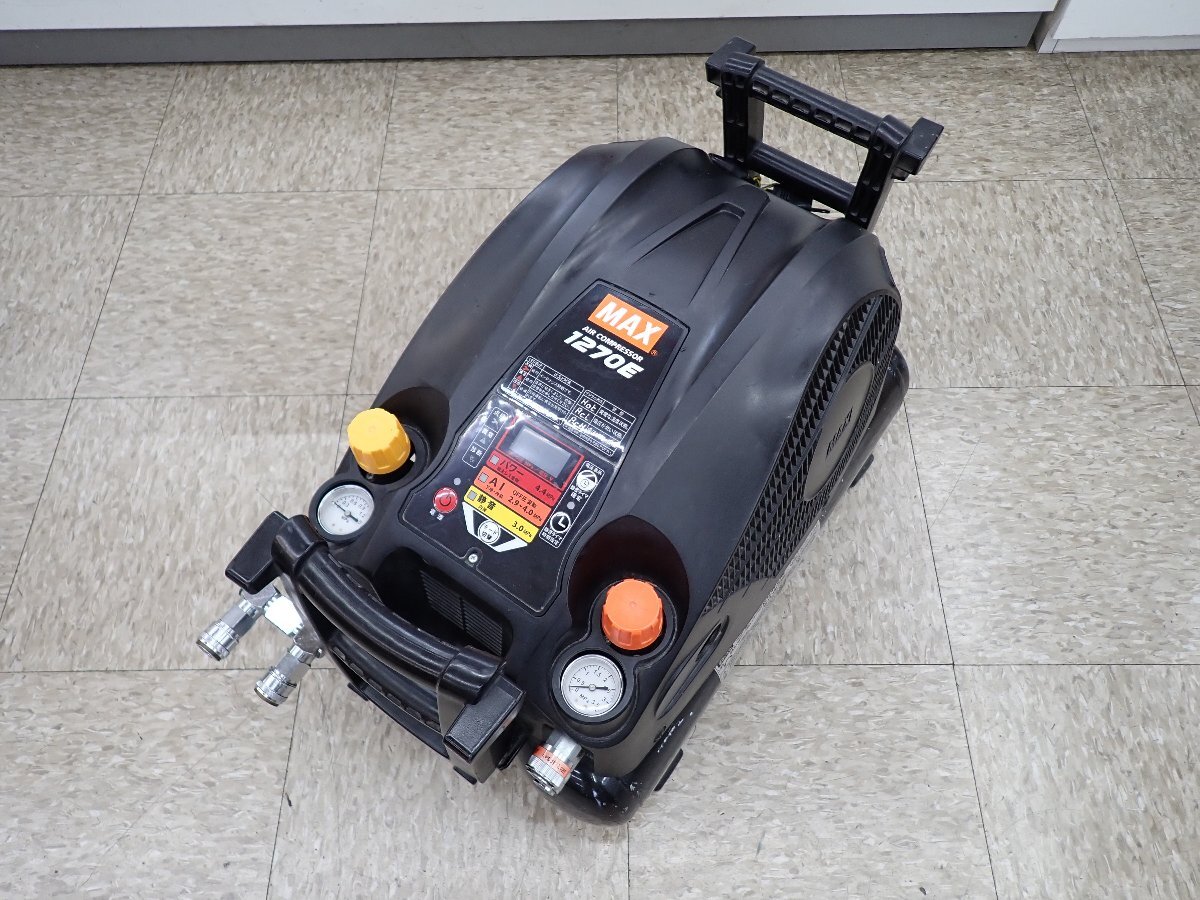 KG20 MAX マックス エアコンプレッサー AK-HL1270E 高圧 エアー溜まります/エアー漏れなし 訳あり ジャンク