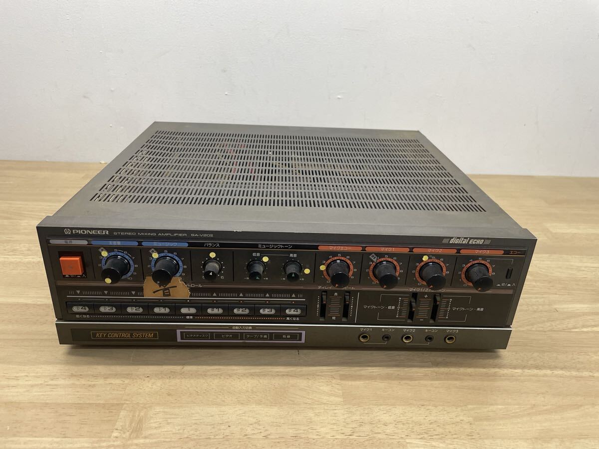 ※N21 Pioneer パイオニア STEREO MIXING AMPLIFIER ステレオミキシングアンプ SA-V20Ⅱ 通電のみ確認済み現状品 カラオケアンプ