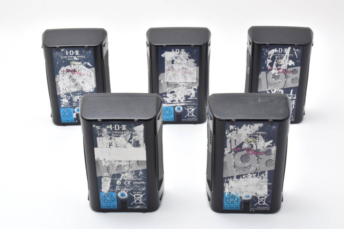 ★実用品★ IDX DUO-C198 Vマウントタイプリチウムイオンバッテリー ★5個　　　89-99-1#052 #7414-5