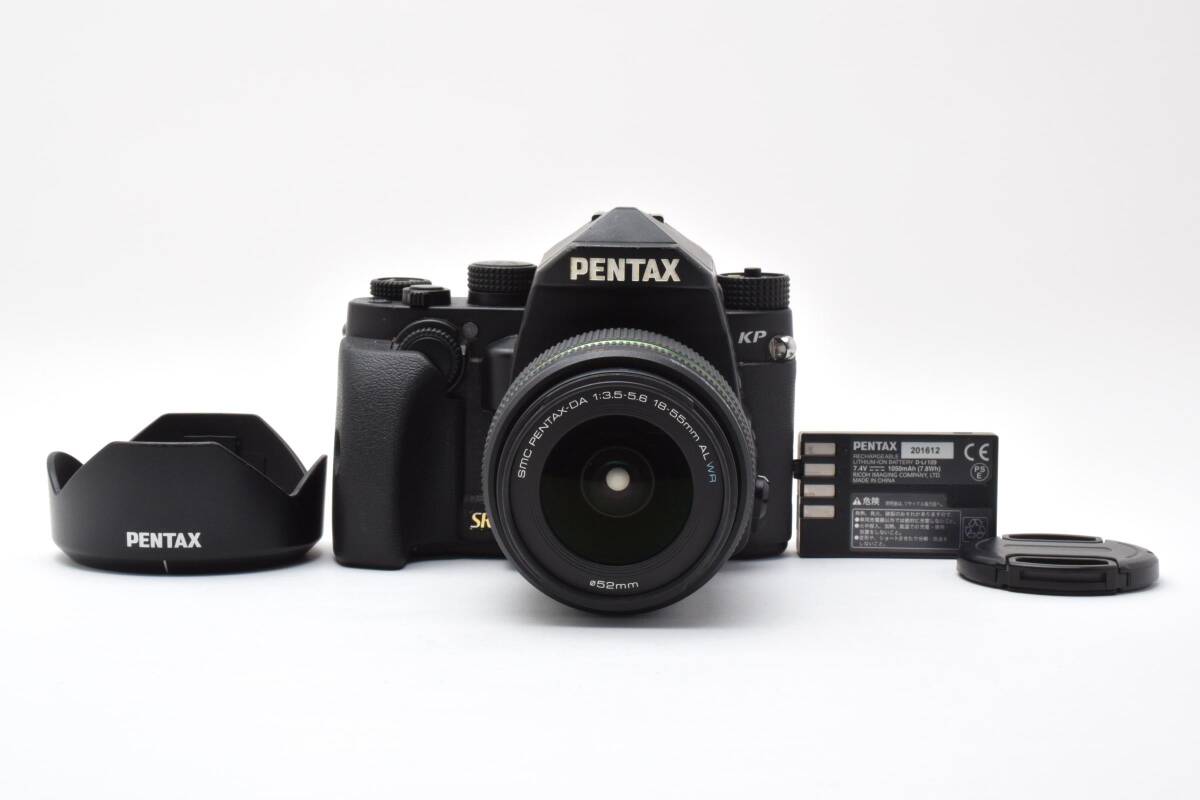 ★実用品★ ペンタックス PENTAX KP ＋ DA 18-55mm F3.5-5.6 AL WR ★バッテリー・グリップ付き！　　　18-58-1#054 #8162
