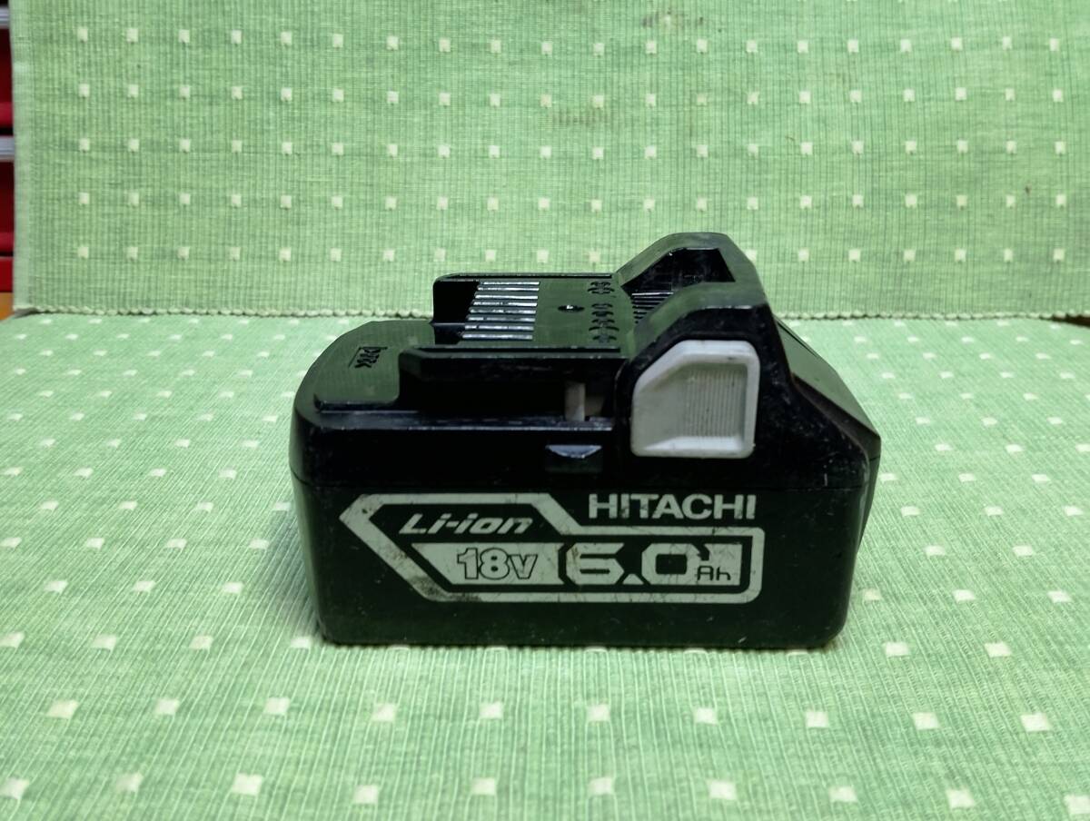 動作OK！日立工機HITACHI純正品「ＢＳＬ１８６０」DC18V/6.0Ah Li-Ionリチウムイオンバッテリー（中古品）7電動工具インパクト丸ノコ