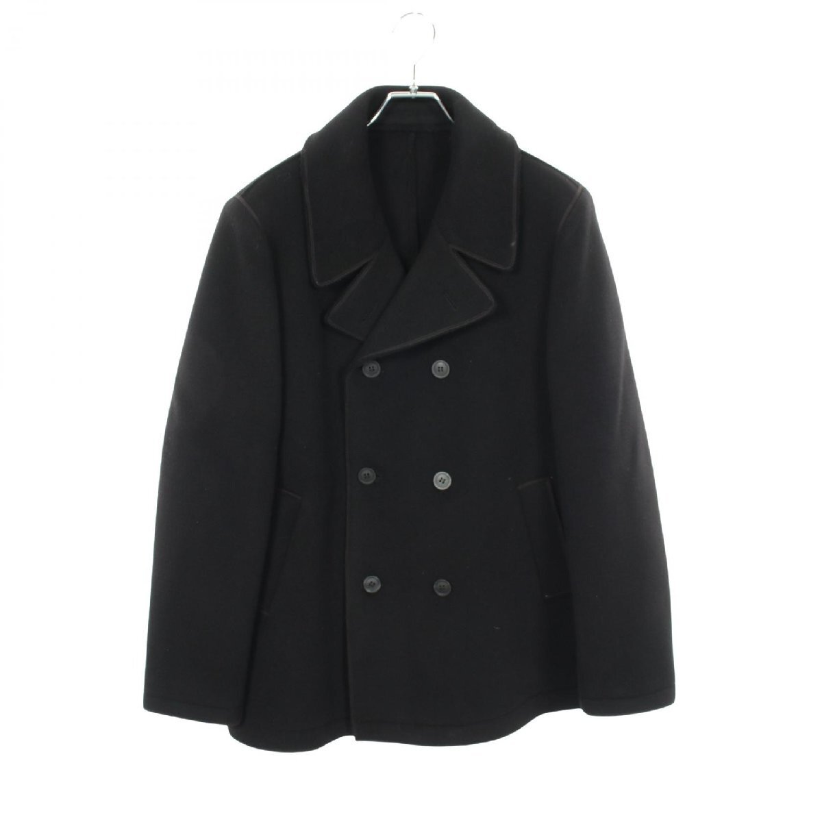 エンポリオ・アルマーニ Emporio Armani ピーコート 衣料品 アウター ウール ブラック系 M1B410 M1698 【中古】