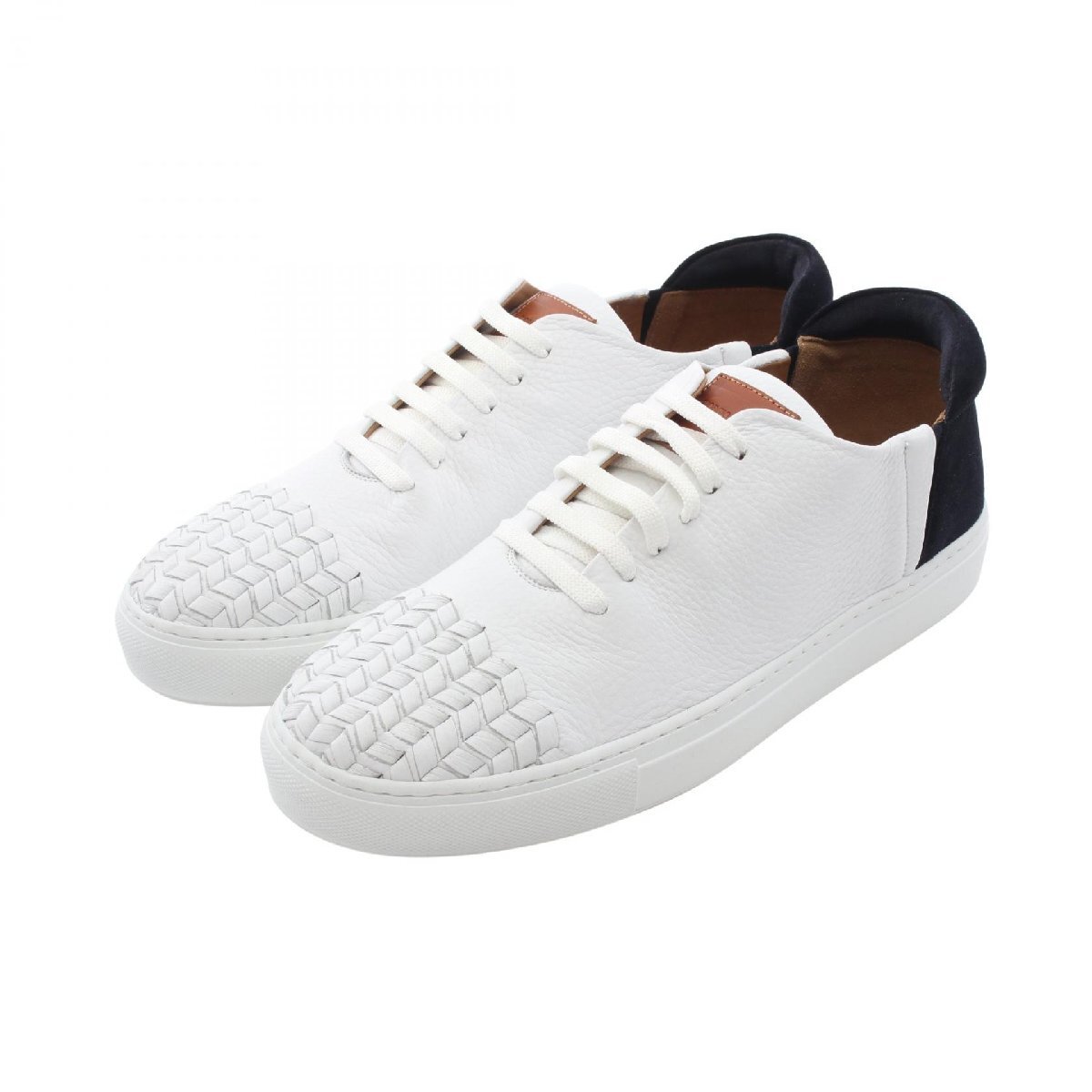 ジョルジオアルマーニ GIORGIO ARMANI スニーカー 靴 レザー ホワイト系 【中古】