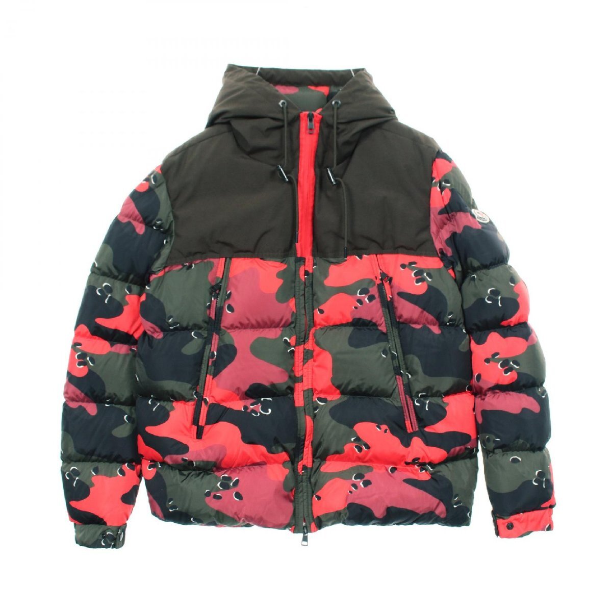 モンクレール MONCLER EYMERIC フード付き ダウンジャケット 衣料品 アウター ナイロン カーキ系 E2091419928553991 【中古】
