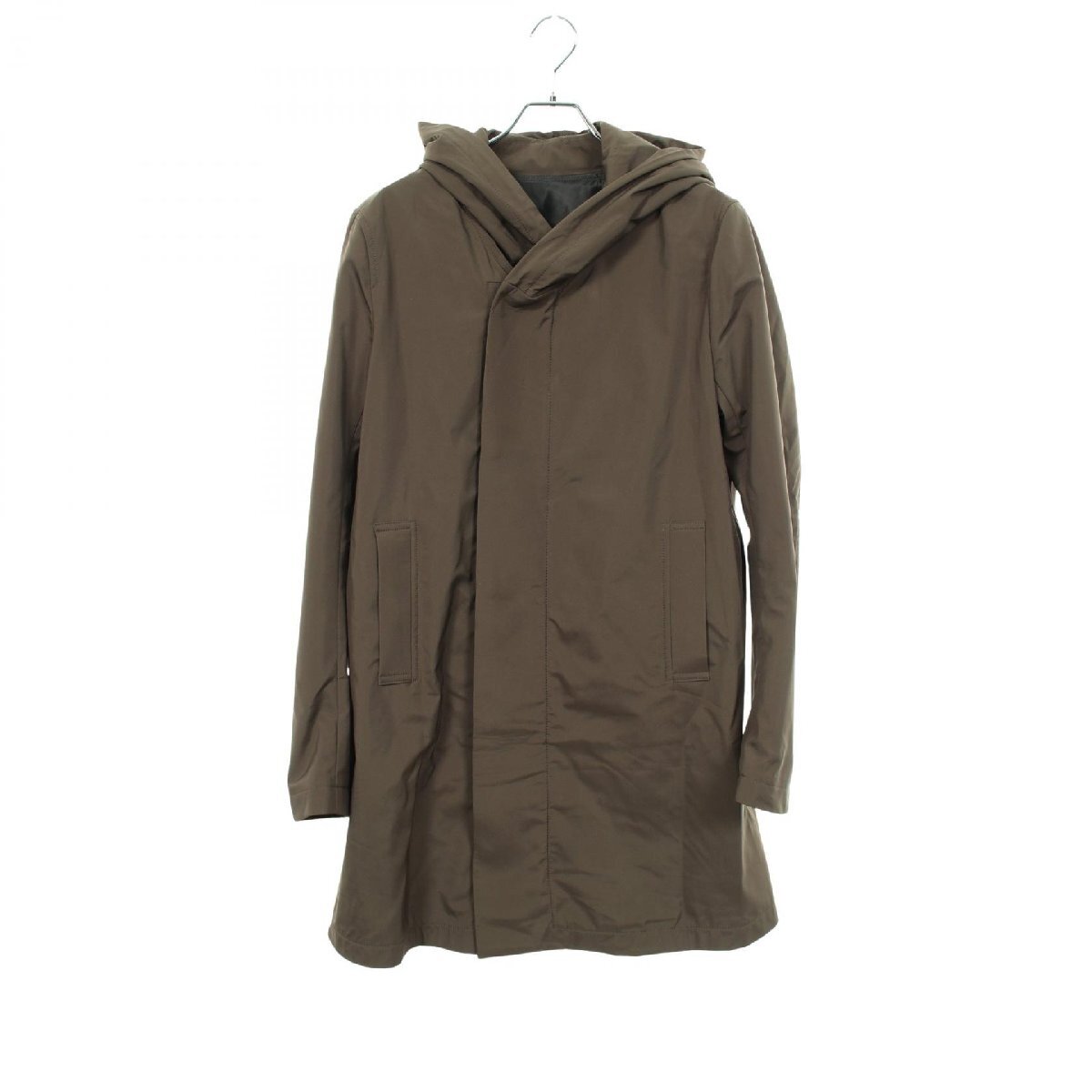 エンポリオ・アルマーニ Emporio Armani フード付き その他コート 衣料品 アウター ナイロン カーキ系 P1B560 P1392 【中古】