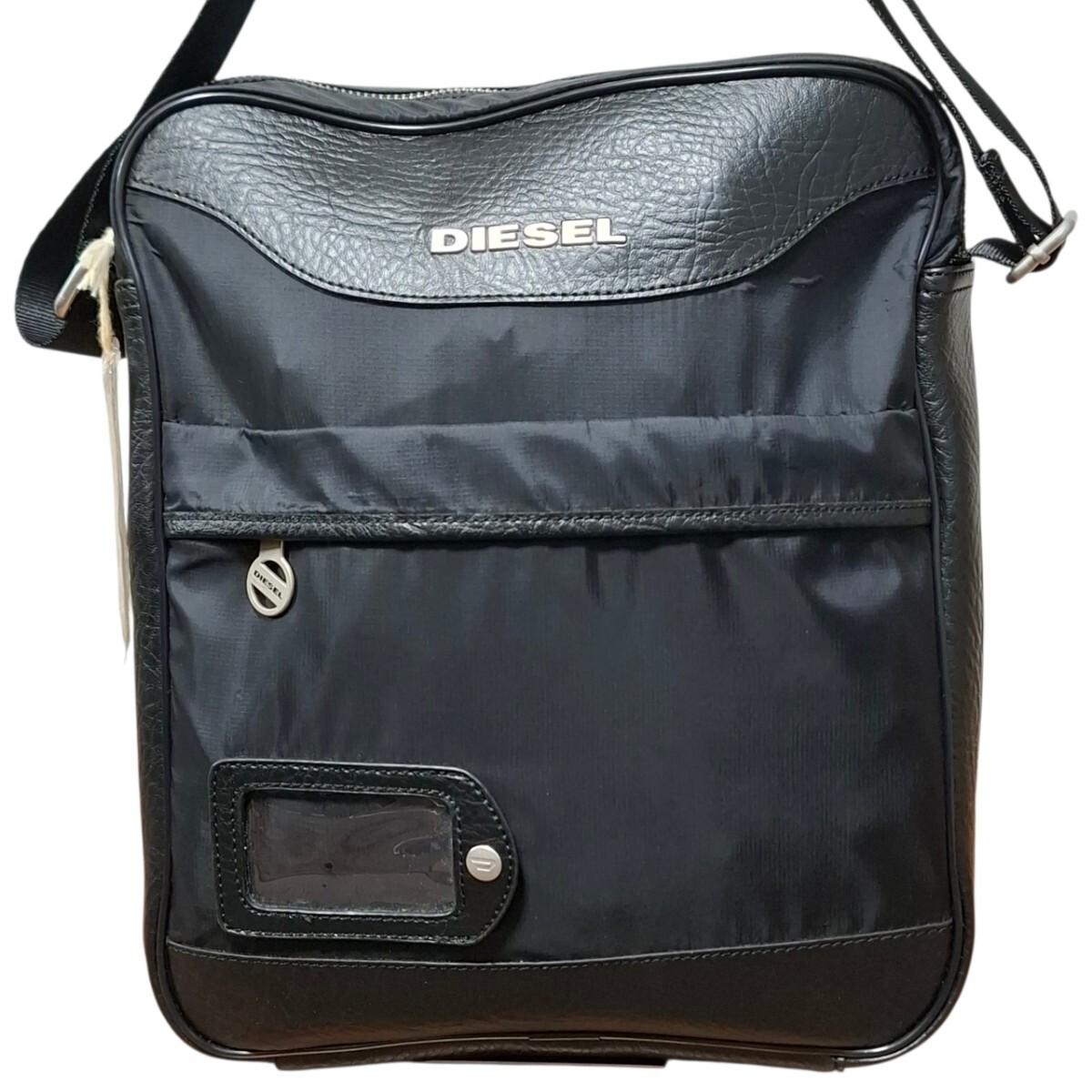 未使用品 タグ付き ギャランティーカード付 ディーゼル DIESEL ショルダー バッグ 斜め掛け 黒 ブラック ナイロン A4収納可
