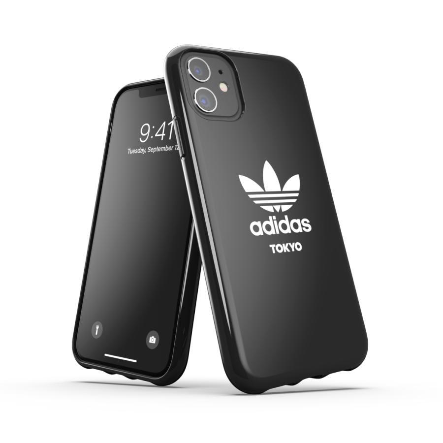 adidas アディダス iPhone11 ケース カバー TPU 都市シリーズ 東京 トーキョー TOKYO ロゴ ブラック 黒 ★