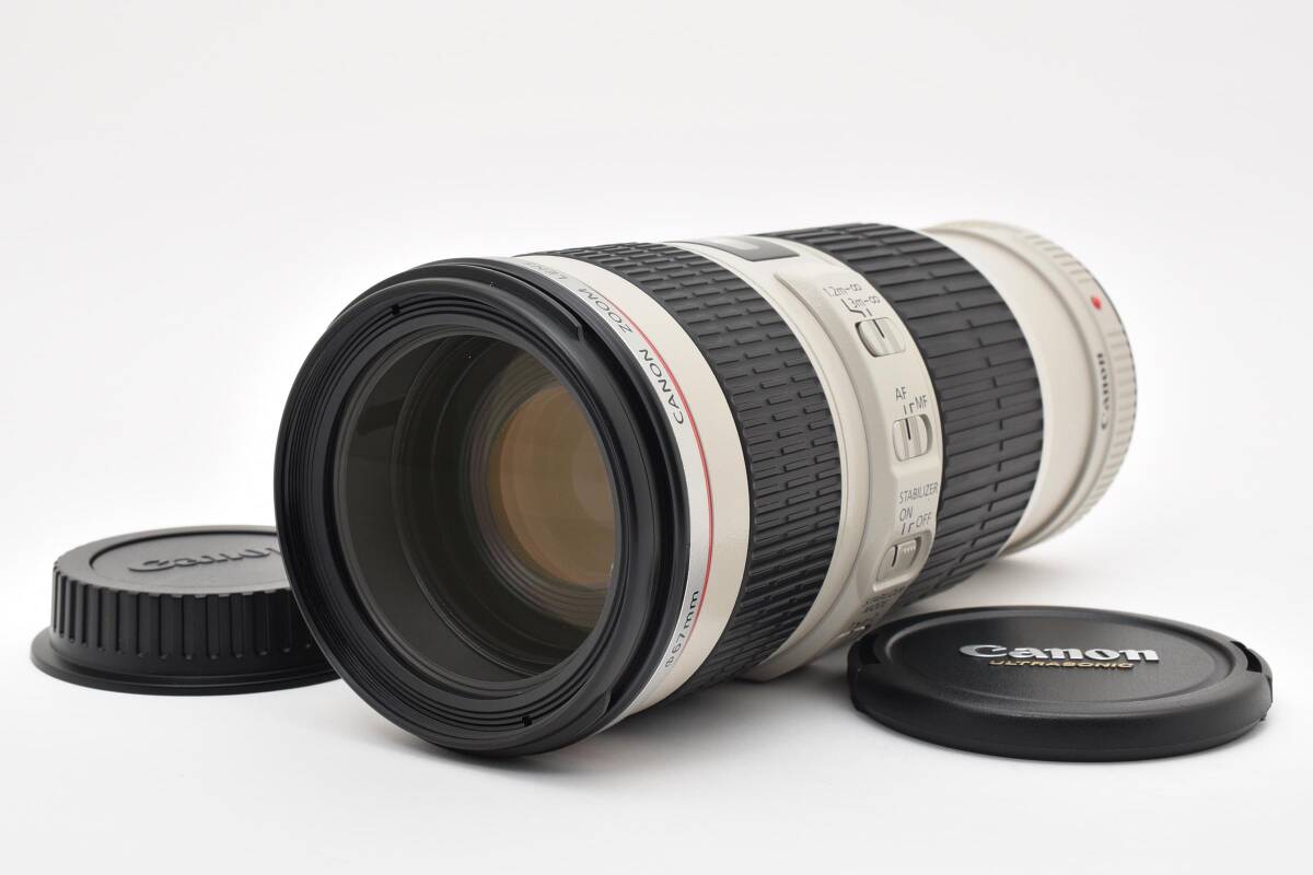 ★極上美品★ Canon EF 70-200mm F4 L IS USM キヤノン フルサイズ対応 デジタル一眼レフカメラ 望遠 Lレンズ 白レンズ