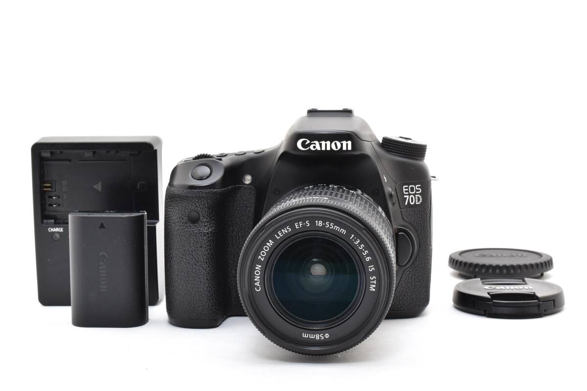 ★極上美品★ キヤノン Canon EOS 70D EF-S 18-55 IS STM レンズキット デジタル一眼レフカメラ