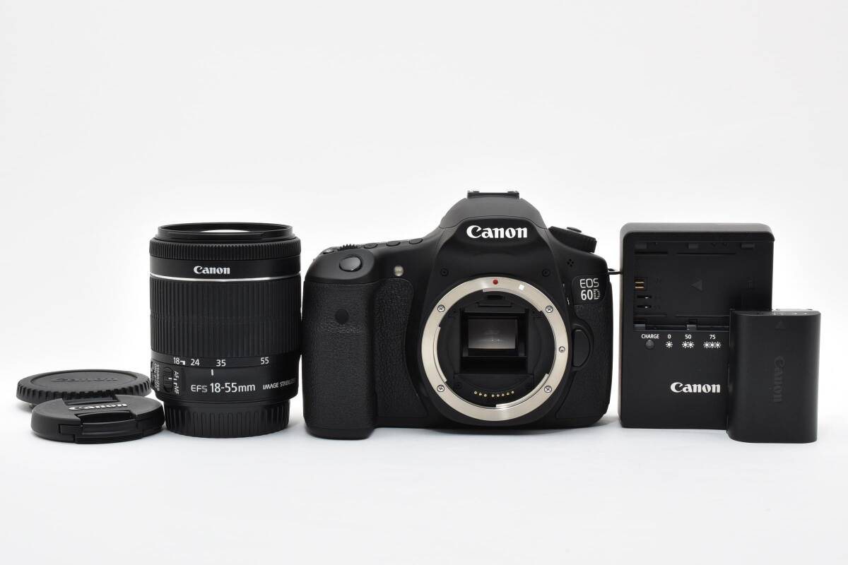 ★極上美品★ Canon キヤノン EOS 60D EF-S 18-55mm IS STM デジタル一眼レフカメラ ボディ