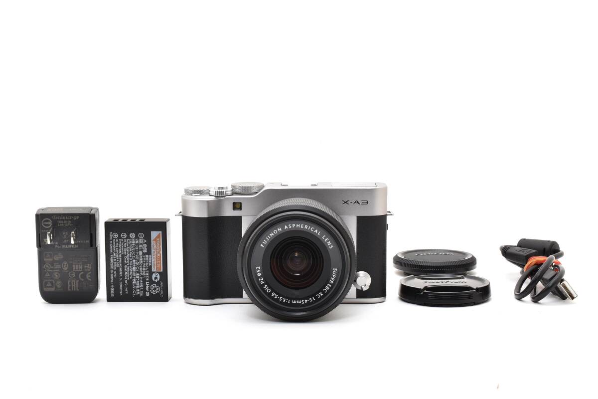★極上美品★ FUJIFILM X-A3 ミラーレス一眼カメラ XC 15-45mm F3.5-5.6 OIS PZ ボディ レンズ セット