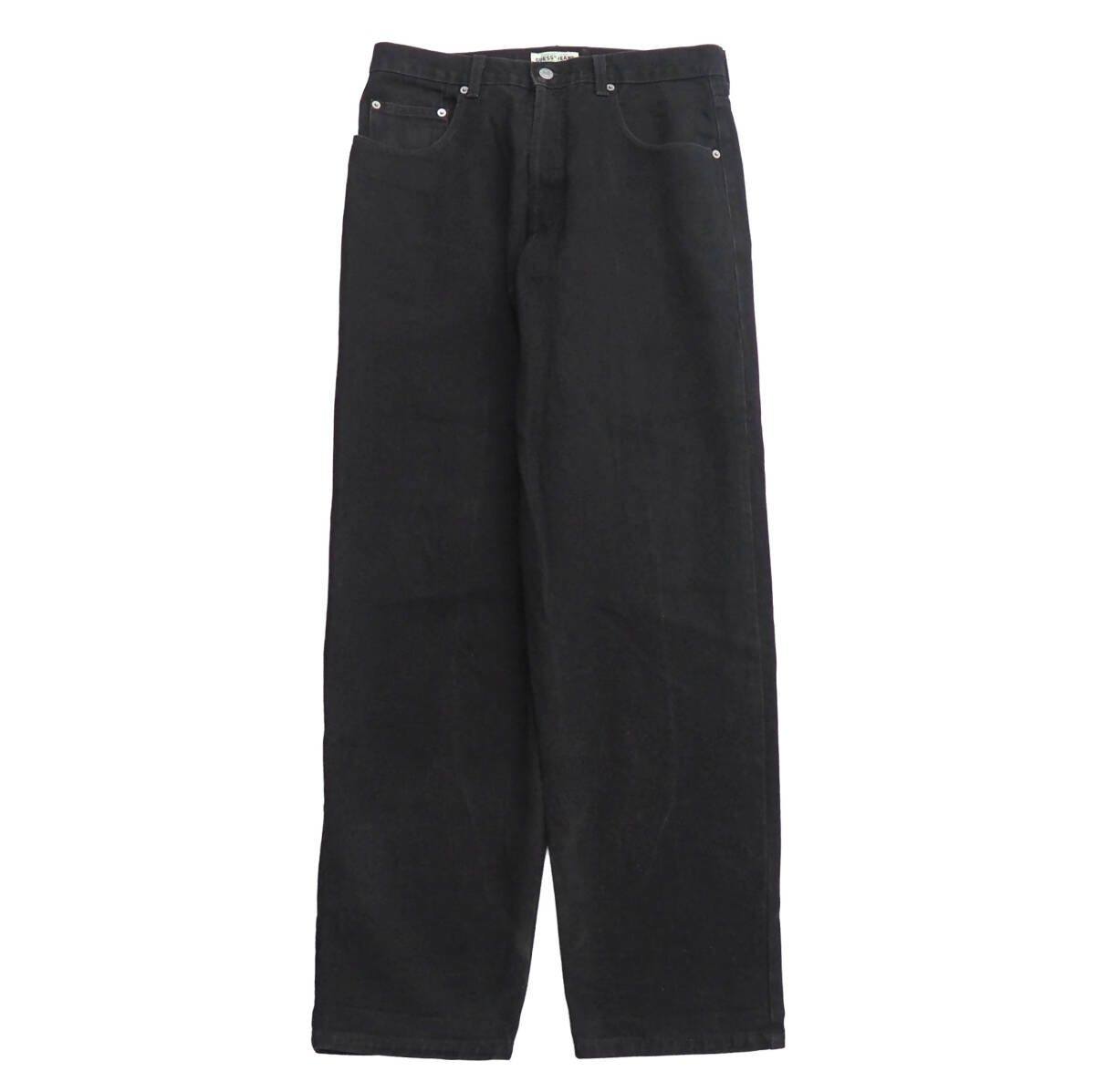 TK4152◎90s USA製 GUESS JEANS オールド ゲス ジーンズ ブラック デニム パンツ ジーンズ サイズW32