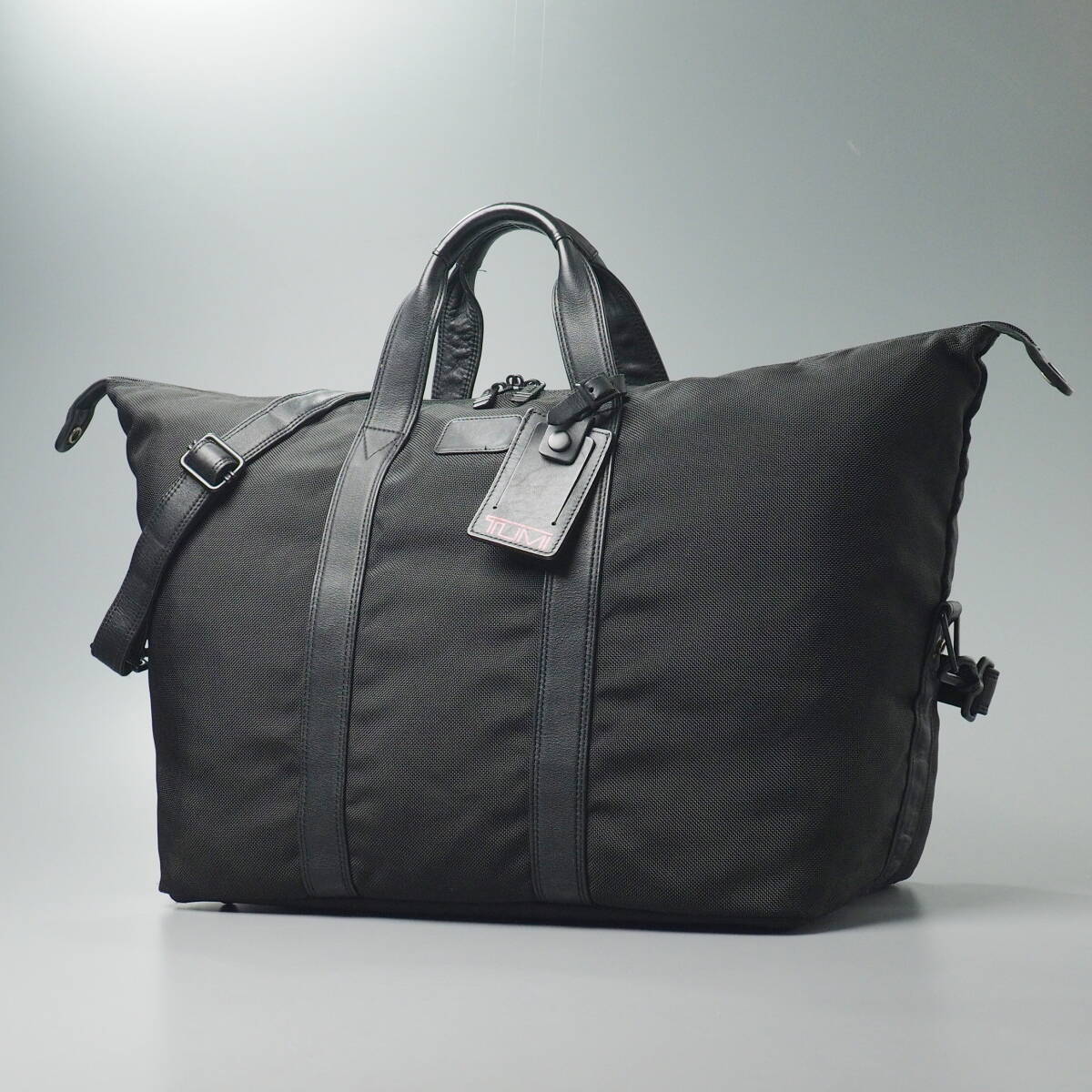 TK3505//*トゥミ/TUMI*バリスティックナイロン×レザー/ショルダー付き/2wayボストンバッグ/鞄/黒/ブラック