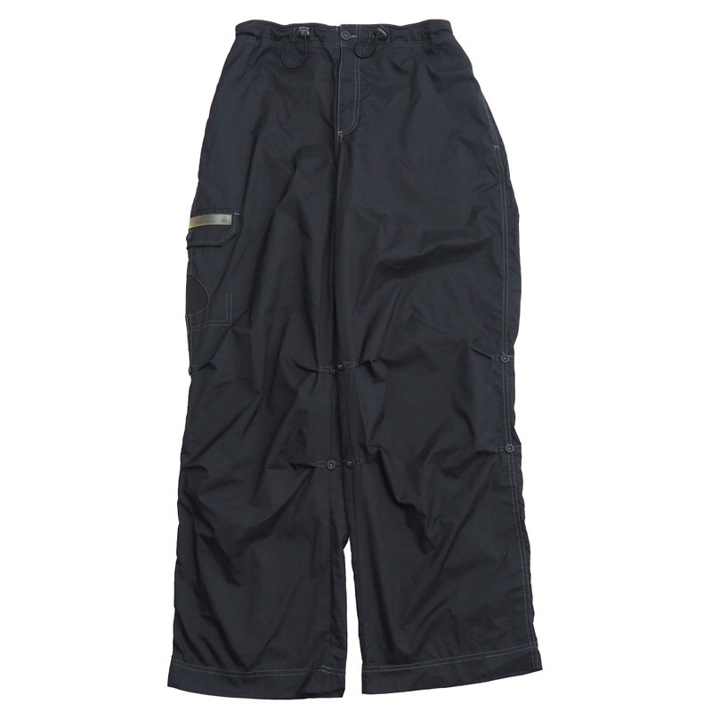 TJ8438】90’s ヴィンテージ NIKE ACG ナイキ エーシージー ナイロンカーゴパンツ サイズL ブラック