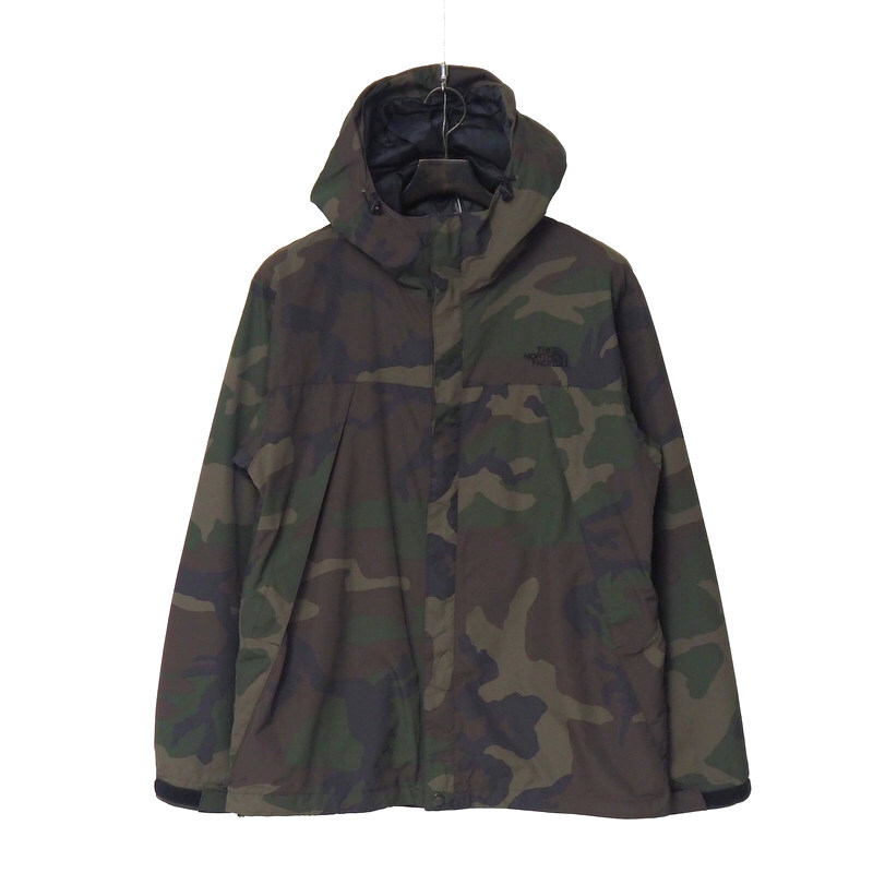 TK4201□ザ ノースフェイス/THE NORTH FACE メンズXL NP61241 ノベルティスクープジャケット 撥水 ナイロン カモフラ マウンテンパーカー