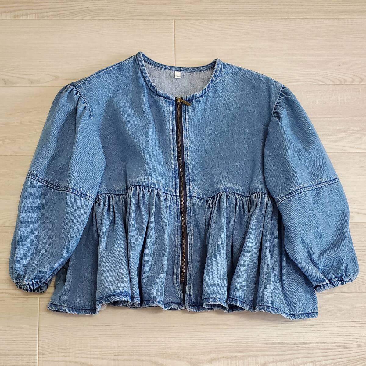 coca コカ デニムギャザーアウター 子供服 女の子 春物 キッズ 120