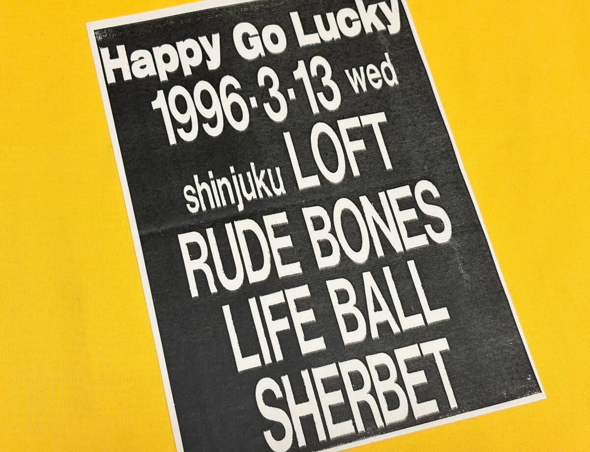 ◆ 日本のPUNK/インディーズ チラシ/フライヤー 65 / RUDE BONES / LIFE BALL / SHERBET ◆