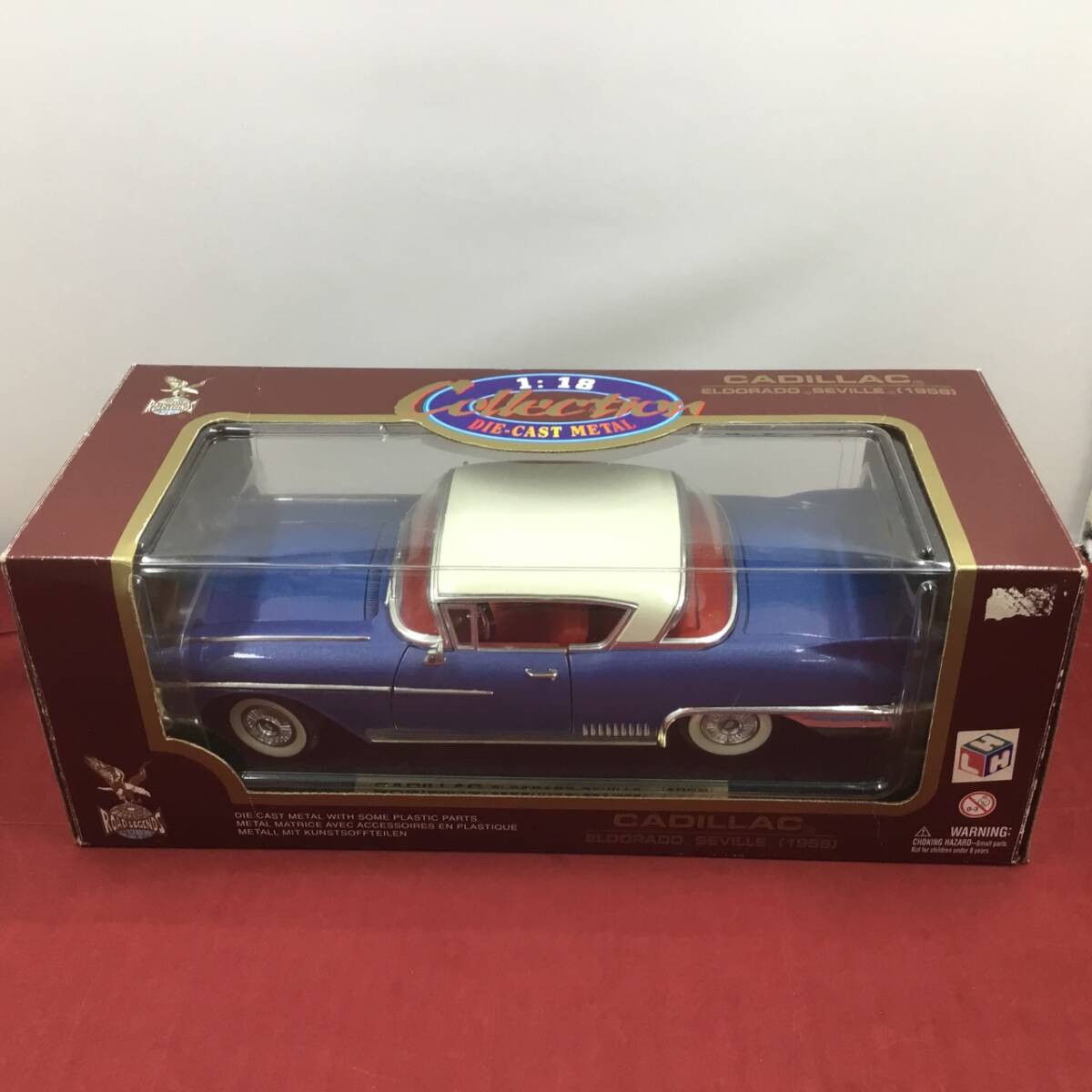 Road Legends ロードレジェンズ 1/18 Cadillac Eldorado Seville 1958 キャデラック エルドラド セビル 92159 一部難あり 中古品