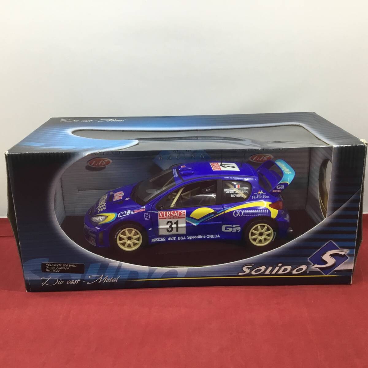 SOLIDO ソリド 1/18 PEUGEOT 206 WRC Simon J Joseph プジョー サイモン・J・ジョゼフ #31 外箱難あり 中古品