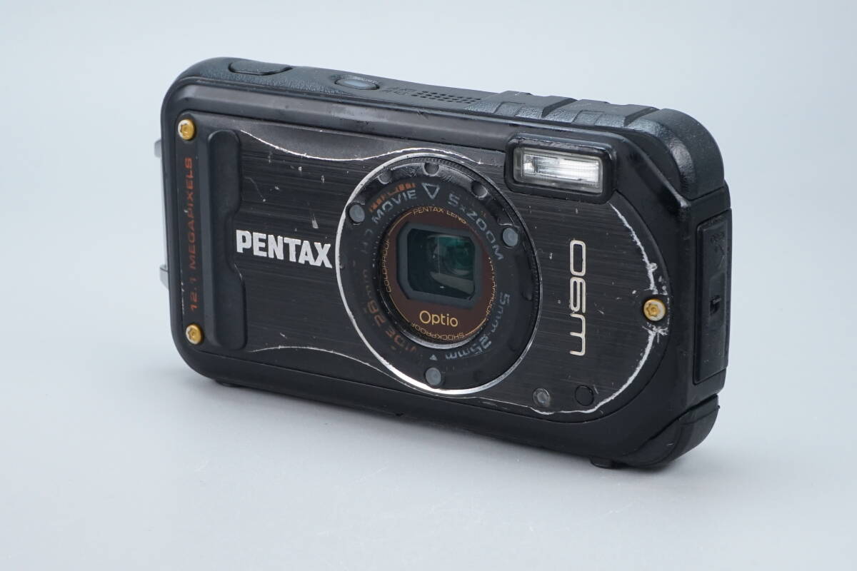 ★現状品★ PENTAX ペンタックス Optio W90 ブラック コンパクトデジタルカメラ