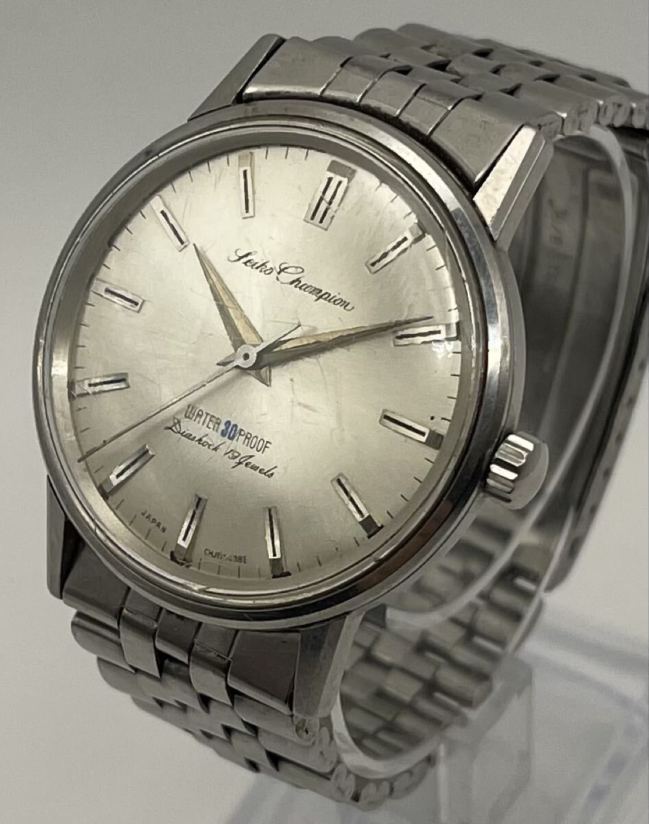 【5Li-9】SEIKO セイコー Champion セイコーチャンピオン 手巻き J13040 タツノオトシゴ Diashock 19JEWELS ブランド腕時計 腕時計 現状品