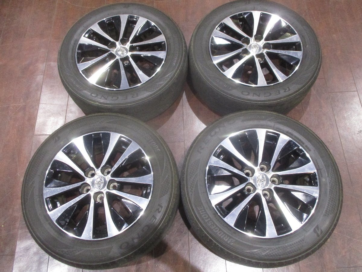 中古★トヨタ純正SAI/AZK10後期 用16インチ ホイール＆タイヤ4本セット★ブリヂストン205/60R16★6.5J/114.5/5穴/+39★ノア/ヴォクシー等も