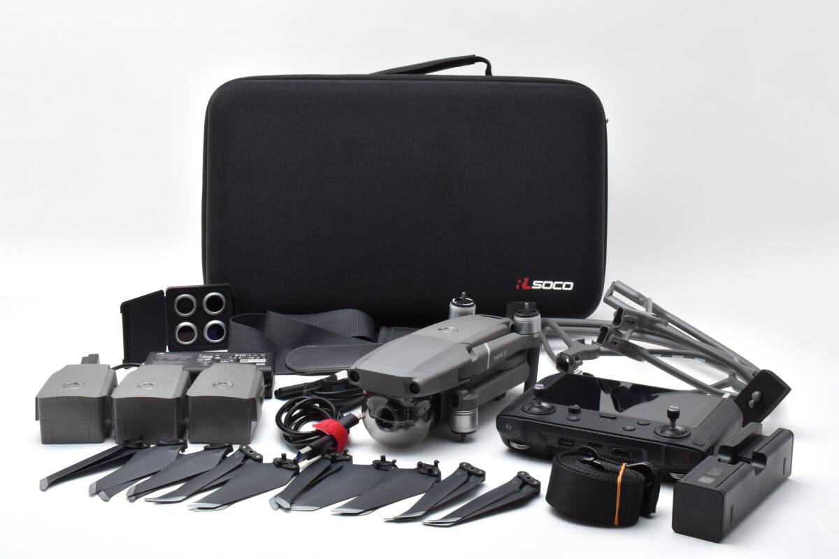 【1854】【美品】DJI Mavic 2 Zoom Fly Moreキット相当 バッテリー4個