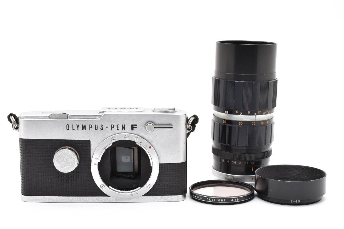 【1918】OLYMPUS PEN-FT シルバー + Zuiko Auto-Zoom 50-90mm F3.5 ファインダー難あり 現状品