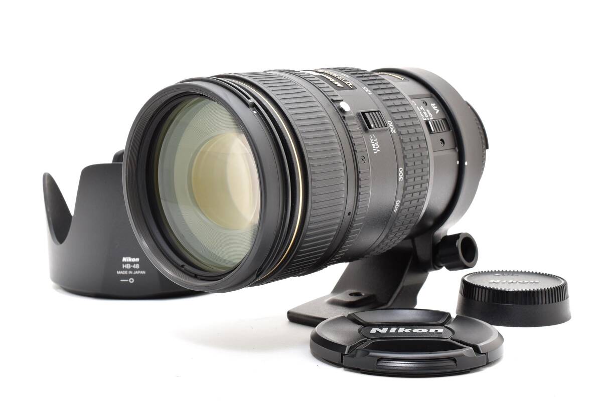 【1992】良品 Nikon AF VR NIKKOR 80-400mm F4.5-5.6D ED 三脚座 フード付