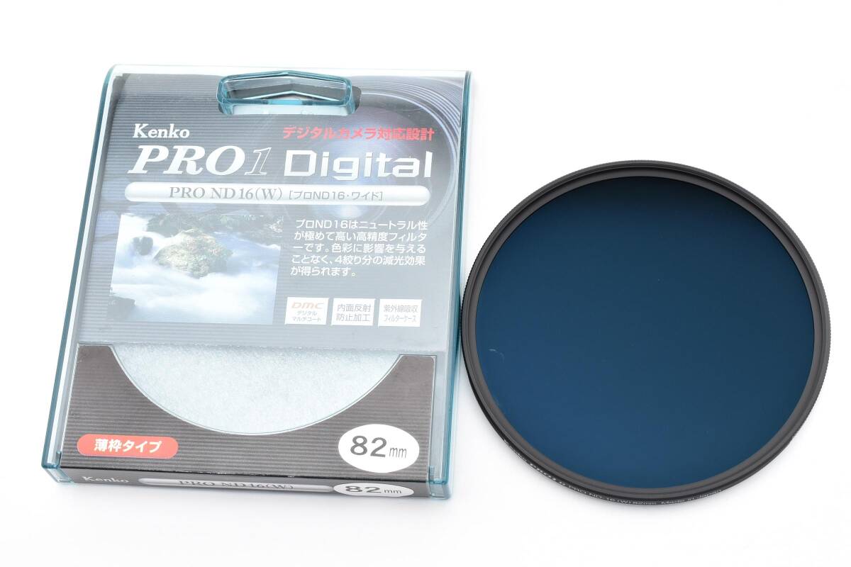 【2070】美品 Kenko PRO ND16 82mm NDフィルター 薄枠タイプ