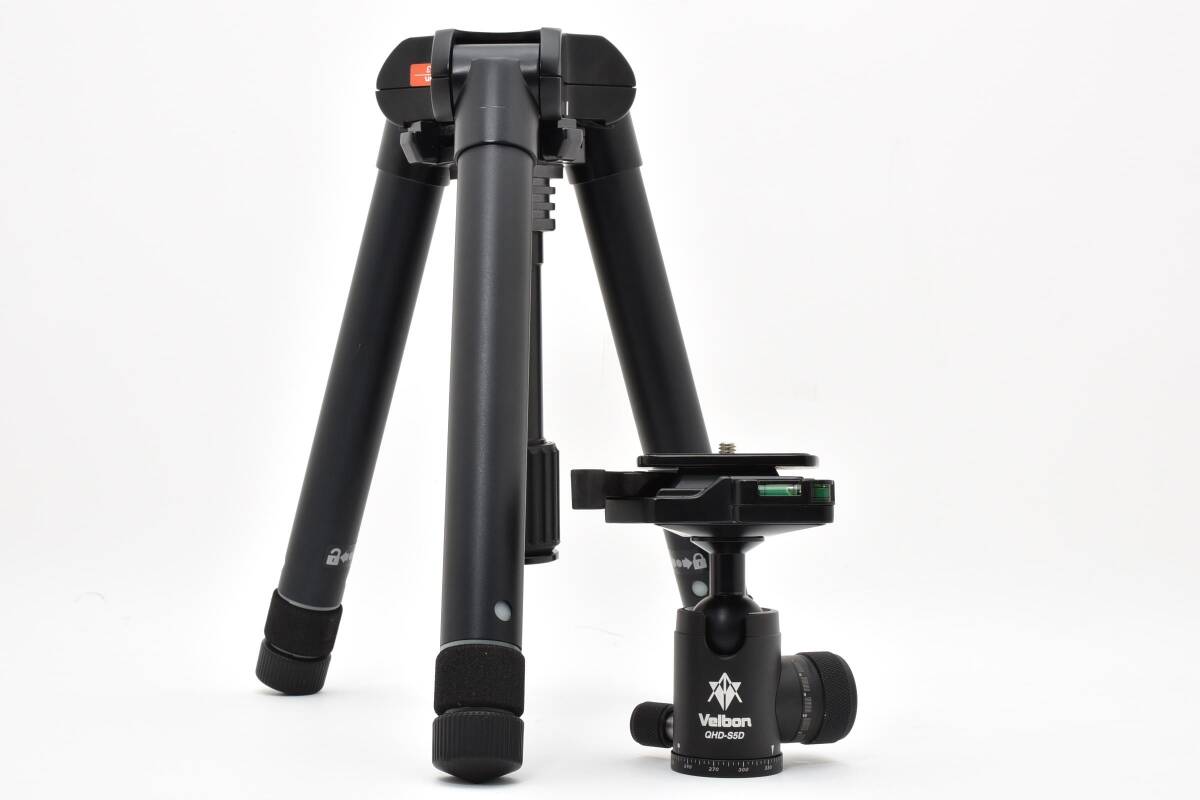 【2075】良品 Velbon UT-53 QHD-S5D トラベル三脚 自由雲台 ベルボン