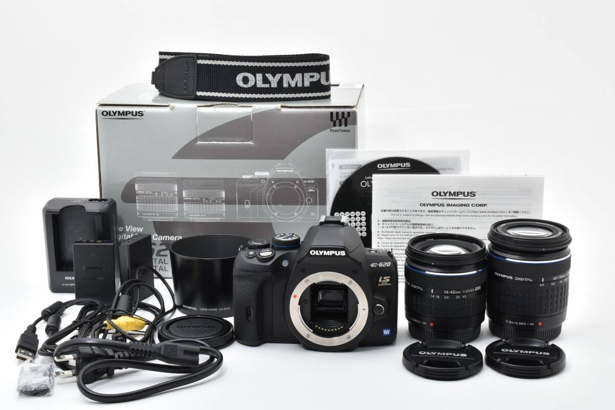 【2113】美品 オリンパス OLYMPUS E-620 ダブルズームキット シャッター回数3922回