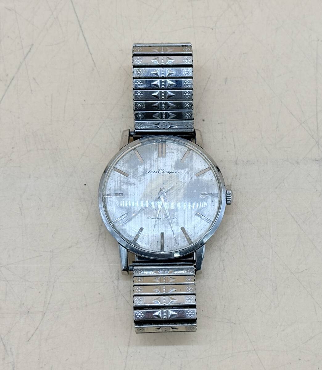 SY5-64 SEIKO セイコー Champion チャンピョン J15009 手巻き メンズ腕時計 Diashock 19 jewels 動作品 当時物 現状品 ヴィンテージ